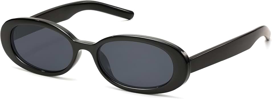 Amazon.com: Oval Sunglasses for Women Men Vintage Retro